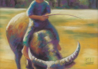 Buffalo Boy  19"x14"