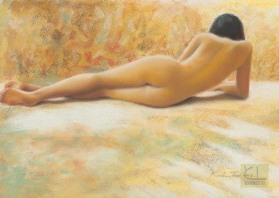 Reclining Nude  14" x 19"