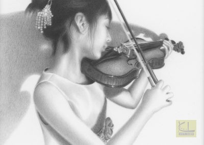 Violinist  5.5"x5.5"
