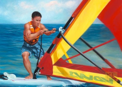 Wind surfing  36"x48"